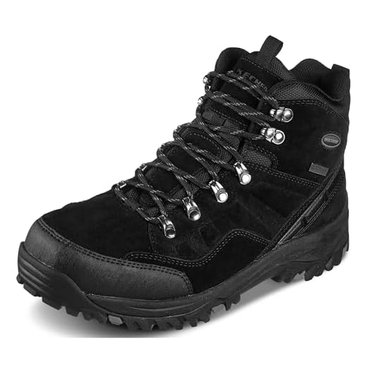 Skechers Herren relment pelmo trekking shoes winter boots, Schwarz, 44 EU