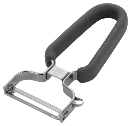 MIU FRANCE stainless steel peeler with potato eye remover, 5.5 x 3 x .5, silver