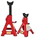 KEEAN Double Saftey Steel CAR Double Locking Jack Stand with Heavy Duty Self Locking Ratchet Handle with Saftey PIN (3 TON Pair)