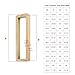 GDMEPMU Stainless Steel Square Barn Door Handle Commercial Main Pull Finish Double Sided Push and Design Replacement for Long Doors 40 3/8 Inch Industrial Hardware for Heavy Doors Easy Ins