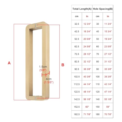 Poignée de porte d'entrée commerciale double face pour remplacer l'usure - 5