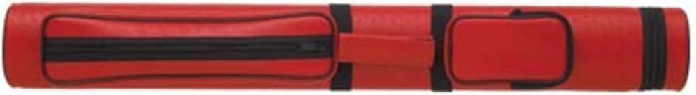 ACTION AC22 Tube Style Hard Vinyl Cue Case, 2x2 Pool Stick Billiards Traveling Cue Case for 2 Butts and 2 Shafts