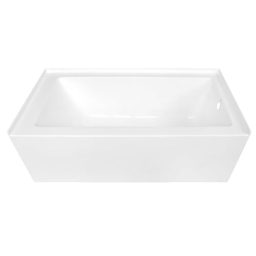 KINGSTON BRASS VTDE603122R 60-Inch Contemporary Alcove Acrylic Bathtub with Right