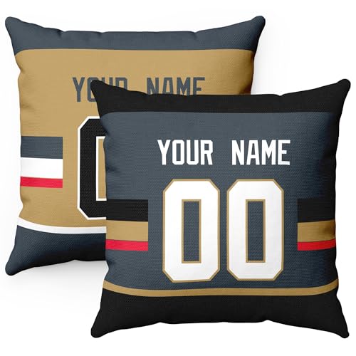 Image of ANTKING Vegas Throw Pillow Personalized Custom Any Name and Number for Men Women Boy Gifts
