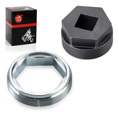 Image of Steering Stem Bearing Nut Bolt Removal Tool & Holder Nut For YAMAHA Banshee Big Bear Bruin Grizzly Kodiak Warrior Raptor Wolverine 350 400 450 600 660 700 YFZ450 YFB250 Timberwolf 250