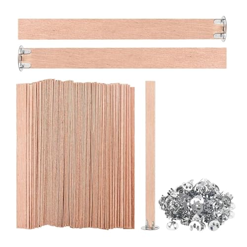 Pabilo de madera grueso para velas, pack 240 unidades
