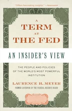 A Term at the Fed: An Insider's View book cover