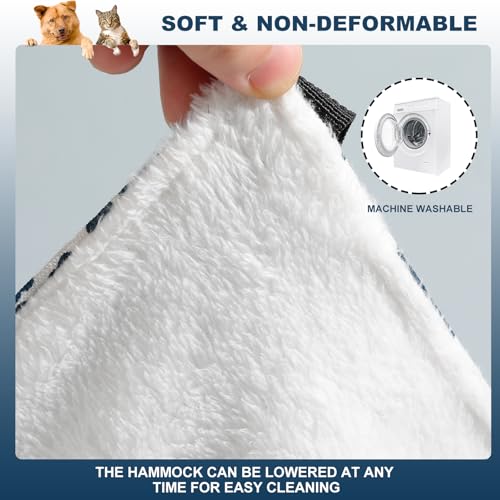 BCHARYA 2 peças de rede para gatos reversível, rede macia para gaiola para animais de estimação com