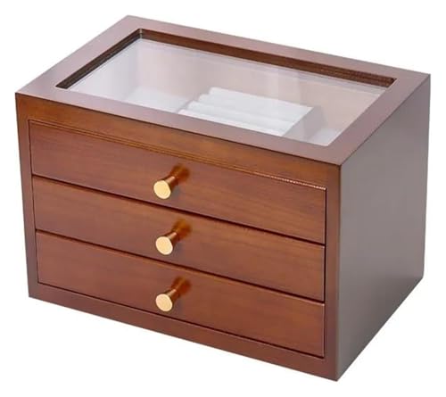 Boîte à bijoux organisateur en bois, cadeau idéal pour femme élégante