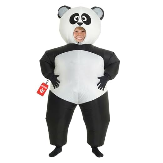 Morph Costumes Inflatable Panda Costume for Kids Blow Up Giant Inflatable Halloween Costumes