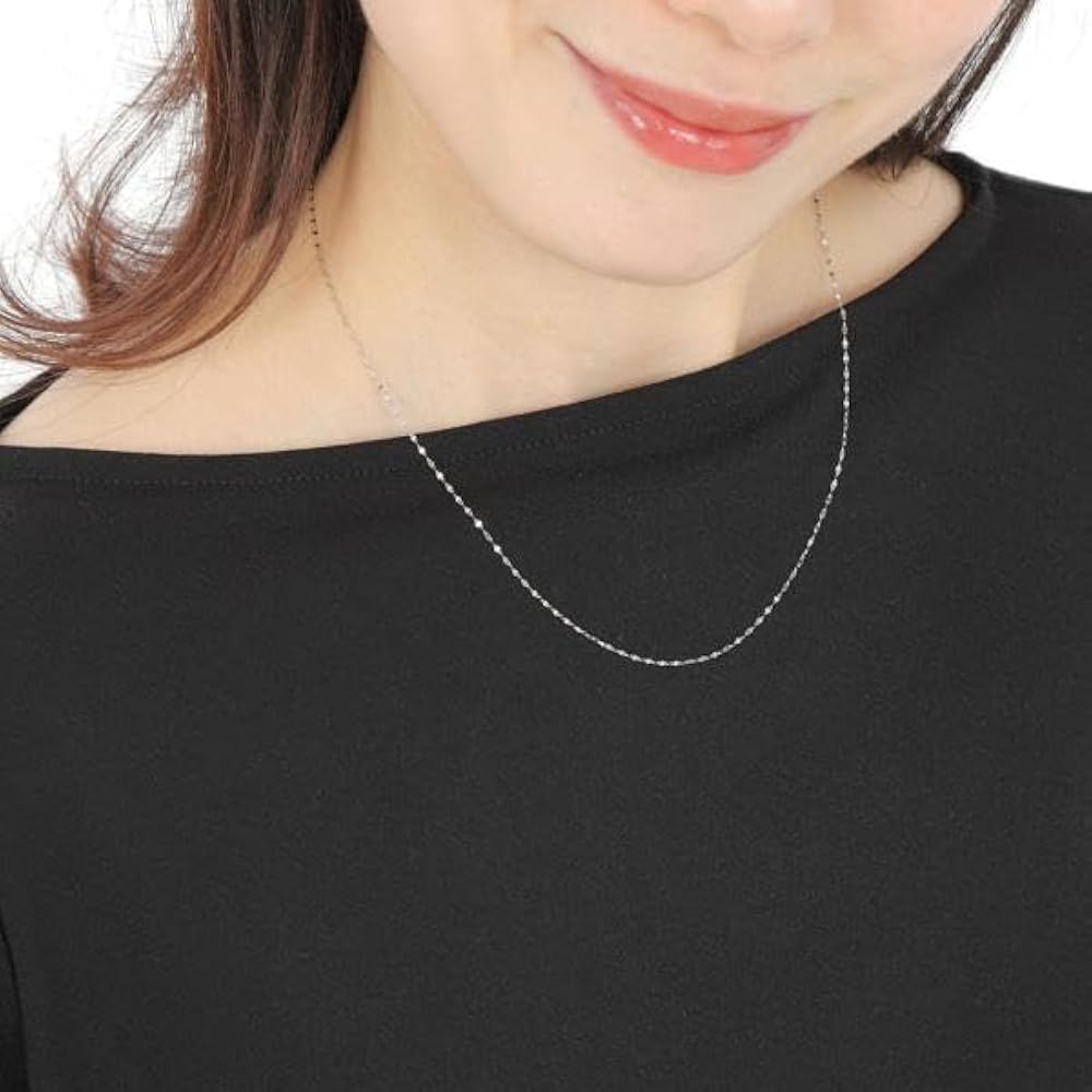 Amazon | [ハッピーグッツショップ] プラチナ ネックレス ペタル