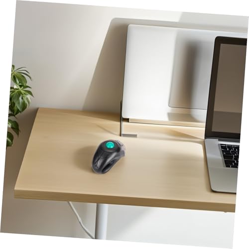 Souris trackball sans fil 2,4 Ghz ergonomique noire avec commande par pouce USB