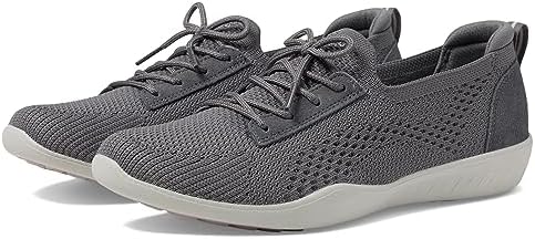 SKECHERS Women's Newbury ST-Casually Sneaker, Charcoal, 5.5 | Image 3