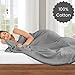 Cotton Clinic Waffle Bed Blanket - 100% Cotton, All Season, Soft, Breathable, Lightweight - Perfect Layer for Couch, Bed, Sofa - King Size, Grey