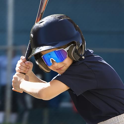 Image of X-TIGER Polarized Youth Baseball Sunglasses UV400 Kids Sunglasses Boys Girls 8-12 Youth for Softball Cycling Sports Glasses