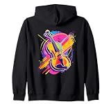 Violín Estilo Caricatura Violín Sudadera con Capucha