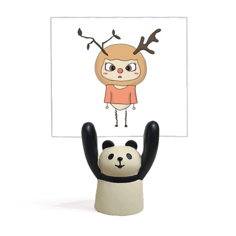 Support de mémo marron UU cerf panda bloc-notes pince papier - 4