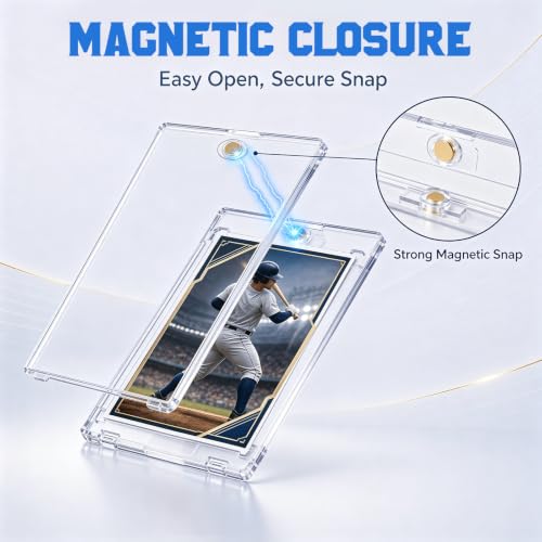 DEDC 35PT Magnetic Card Holders 50ct, Slim One Touch Cases for Sports Cards by DEDC - Used condition - Image 3