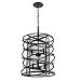 Artcraft Lighting Artcraft AC10823JV Contemporary Modern Six Light Chandelier from Rebar Studio Collection in Bronze Finish, 14.50 inches, Dark Java Brown