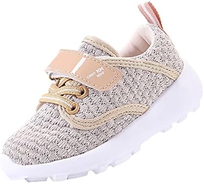 EIGHT KM Toddler Boys/Girls Shoes Lightweight Kids Sneakers EKM7024 Crochet Beige Size 11 US Little Kid