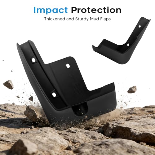 Image of Sunsdrew Mud Flaps for 2026 Nissan Sentra Accessories - 4PCS Front & Rear Splash Guards - No-Drilling All Weather Exterior Mud Guards