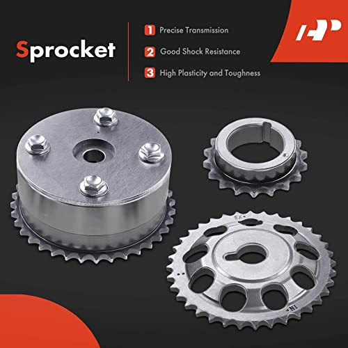 A-Premium 8PCS Engine Timing Chain Kit W/Sprocket & More [fits DOHC, 4Cyl 1.5L, 1NZ-FEA] Compatible with Scion xA xB 2004-2006 & Toyota Echo 2004-2005, Prius 2004-2009, Yaris 2006-2015 by A-Premium - Image 5