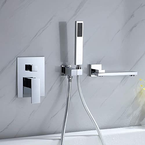 Robinet baignoire gain de place à bec orientable contre les chocs - 5