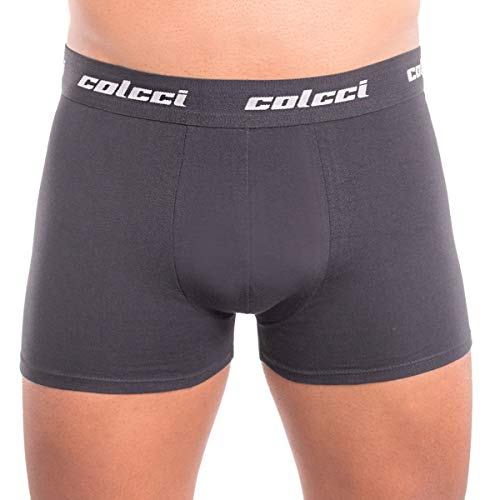 Kit 2Cueca Boxer Cot Elast , Colcci, Masculino, Cinza Mescla/Preto, G