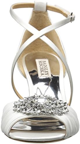 Badgley Mischka Women's Tacey Wedge Sandal, White, 8.5 M US | Image 1