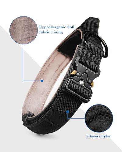 Coleira rastreadora de cães GPS tática, localizador de coleiras de nylon militar para animais de est