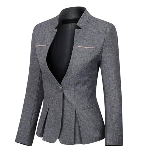 YUNCLOS Women's 2 Piece Business Skirt Suit Set Office Lady Slim Fit Blazer and Skirt3