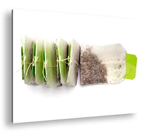 Tableau de cuisine sachets de thé deyoli cadre deco murale 90x60