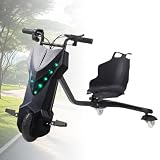 GwlThixion Drift Trike Kinder Driftscooter, Drift Scooter Laufräder, Verstellbare Länge, 100kg Tragkraft, 360 Grad Drift Trike Kinder Dreiradscooter, für Kinders ab 6 Jahren 8in-F