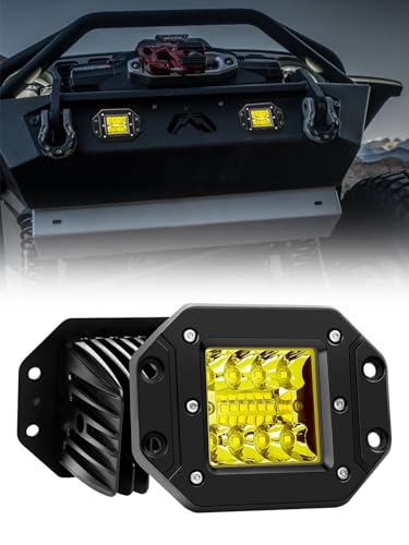 埋め込みLED作業灯 48w イエロー 5インチ LED ジムニーラングラー Amazon.co.jp: Chelhead 埋め込みLED作業灯 48w イエロー 5インチ LED