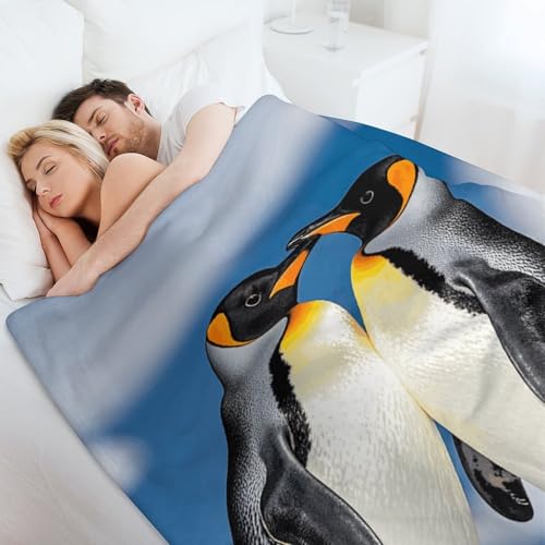 Plaid pingouin en flanelle pour instaurer une ambiance cocooning - 7