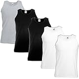 5er Pack VALUEWEIGHT ATHLETIC VEST 61-098-0