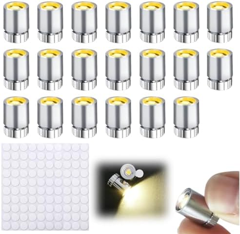 NHQZ – 20 Mini LED à Pile Pour Maison De Poupée – Lumière Rouge Non Clignotante – Avec Piles AG3 – Décoration Miniature DIY
