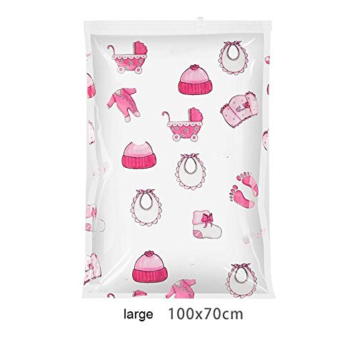 Bolsas de almacenamiento al vacío reutilizables que reducen volumen de ropa pack de 5 3