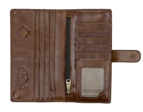 Parricia Nash Valentia Cognac Embroidery Wallet, Brown2