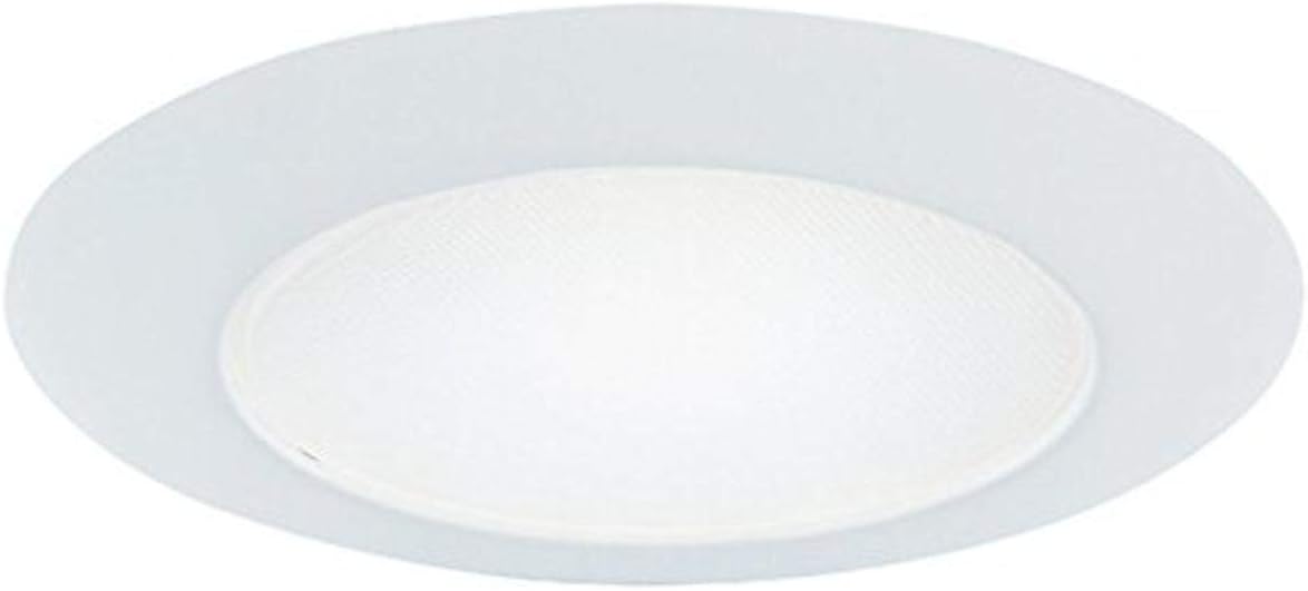 Recessed 70P 6-Inch Trim with Frosted Albalite Lens, White