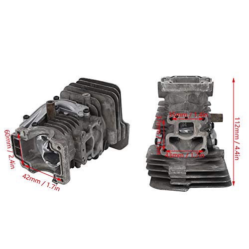 Kit de reparo de pistão de cilindro para motosserra Hedorance 435 440, construção de metal durável