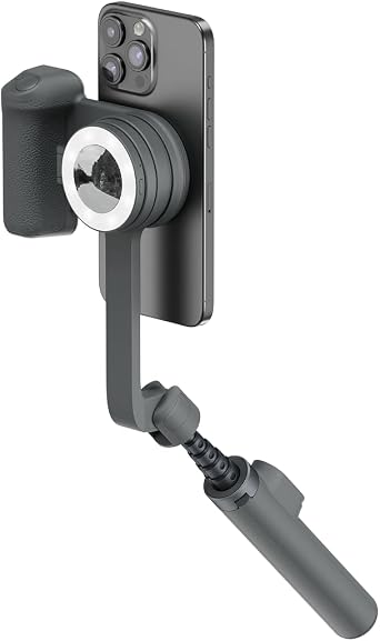 ShiftCam Travel and Creator Kit MagSafe-Compatible Mobile Creator Bundle for iPhone and Android, Compact Phone Grip, Adjustable LED Light, Extendable Bluetooth Tripod for Vlogging
