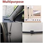 Clips de câbles mis à jour 40pcs avec des rubans adhésifs forts, la gestion de cordon de l'organisateur de porte-fils pour voiture, bureau et maison, noir- CC05, Mise à jour