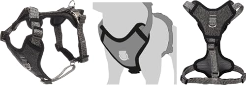 Flamingo Dog Harness Mago Dark grey L 45-71cm 50-80cm 25mm - Image 4