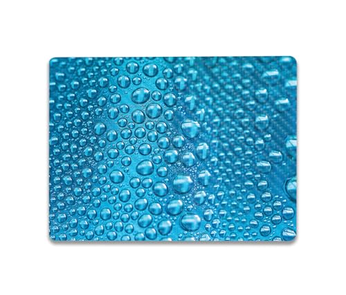 Image of MightySkins Carbon Fiber Skin Compatible with Microsoft Surface Laptop Go 3 (2023) Full Wrap Kit - Wavy Drops | Protective, Durable Textured Carbon Fiber Finish | Made in The USA