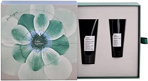 Comfort Zone, Skin Regimen Daily Kit, Anti Aging Skincare Gift Set, Cleanser & Face Cream, Vegan, Natural Fragrance, Transparent