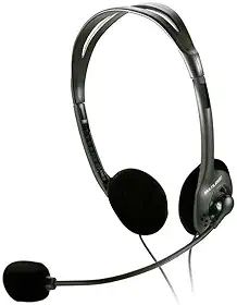 Headset com Cabo de 180cm Potência 100mw e Microfone Flexível Preto - PH002