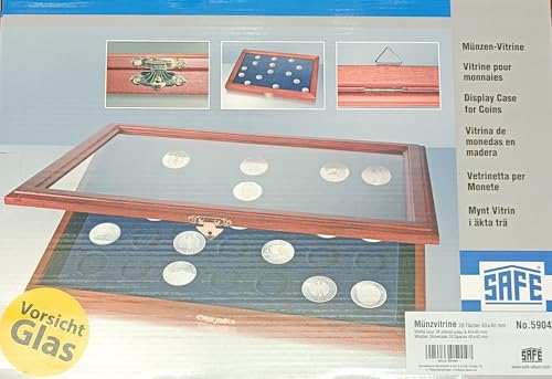 Vitrina SAFE 5904 compartimentos cuadrados para numismática 3