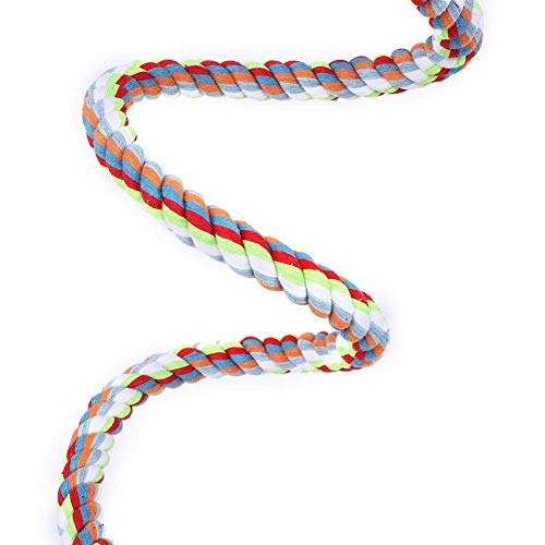 HEEPDD Bird Rope Perch, 63 Inch Parrot Swing Climbing Spiral Standing Toys Develop Bird's Coordination and Balance for Large and Medium Small Parrots - Image 7