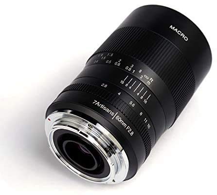 Amazon | 7artisans 60mm F2.8マクロAPS-Cマニュアルフォーカスレンズ